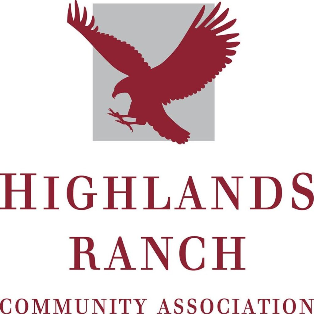 HRCA logo with red bird outline against gray background