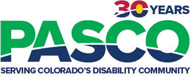 Green and blue PASCO logo