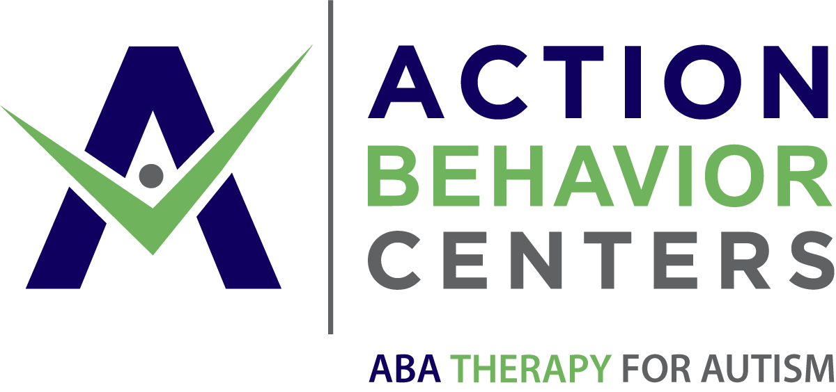 Blue, green, and purple Action Behavior Centers logo