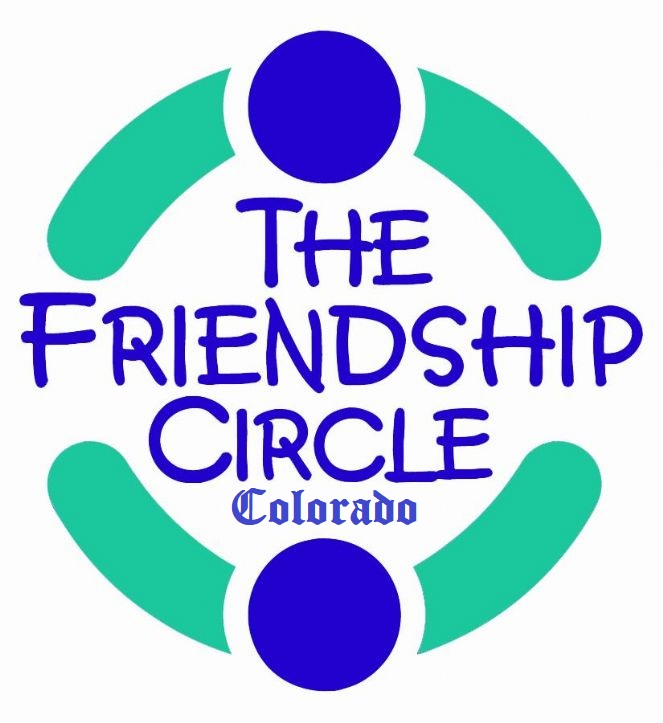 Blue and green logo for The Friendship Circle Colorado